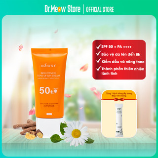 Kem chống nắng vật lý DrSoftly SPF 50+ PA++++ kiềm dầu, nâng tông phù hợp với làn da nhạy cảm -50ml