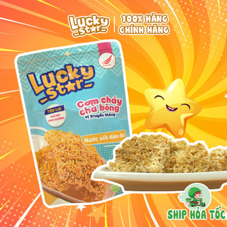 Cơm cháy chà bông truyền thống Lucky Star gói 50g, đồ ăn vặt khô dinh dưỡng Việt Nam đảm bảo