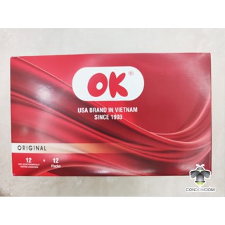  Hộp 144 Bao cao su OK Original đỏ Bao cao su kế hoạch hóa giá rẻ 