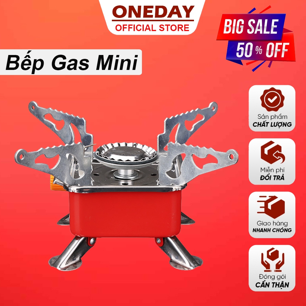 Bếp ga du lịch xếp gọn, Bếp Ga Mini Gấp Gọn Du Lịch Dã Ngoại Cắm Trại, Bếp Gas Du Lịch Dã Ngoại