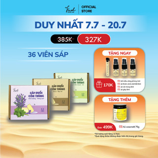  36 viên sáp đuổi côn trùng, đuổi muỗi, đuổi kiến, đuổi gián, khử mùi ẩm mốc, lành tính, an toàn cho gia đình