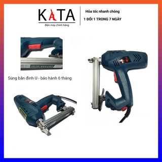 Máy bắn đinh chữ U 1013J dùng điện 220V sử dụng trong xưởng mộc làm bàn ghế, tủ, kệ SBD12