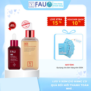 Serum phục hồi làm dịu, giảm đỏ da fau sos -skin solution sos serum 100ml - thi lê beauty