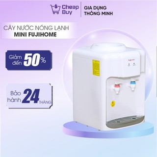Cây nước nóng lạnh mini để bàn Nhập Khẩu Fujihome, bình lọc tủ máy lọc nước nóng lạnh uống an toàn công nghệ Nhật Bản