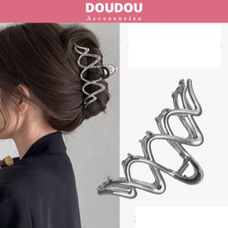 Kẹp tóc kim loại Doudou Kẹp càng cua cỡ lớn phong cách Hàn Quốc Cặp tóc kim loại thời trang ZJ105