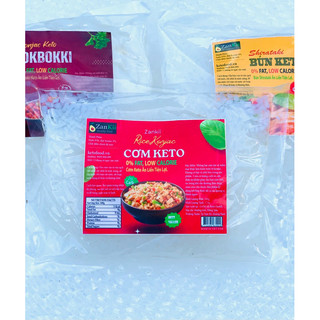 Cơm Keto Ăn Liền Konnyaku ZANKII Konjac Không Carb Ăn Kiêng Giảm Cân Das (làm từ bột glucomannan trong củ nưa) 200g
