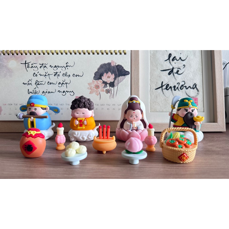 Mô Hình Tượng Thần Tài Mini, Phật Tổ Mini, Đồ Cúng Bàn Thờ Mini,Trang Trí  Bàn Làm Việc,Taplo Xe Hơi