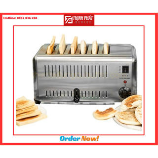 Máy nướng bánh mì Sandwich inox 6 ngăn