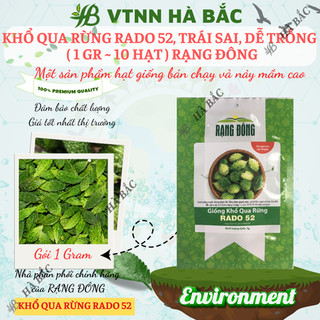 Hạt giống khổ qua rừng rado 52 rạng đông, trái sai, kháng bệnh tốt, trồng quanh năm
