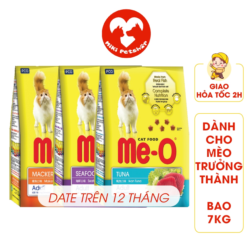 Thức Ăn Cho Mèo Hạt Me-O Bao 7Kg Hạt Mèo Trưởng Thành - Miki Petshop