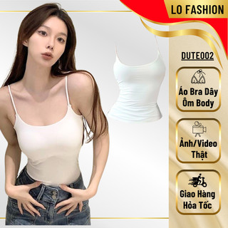 Áo hai dây dáng dài dute thiết kế ôm body tôn dáng - chất liệu thun cotton lụa co giãn mềm mại - dute002
