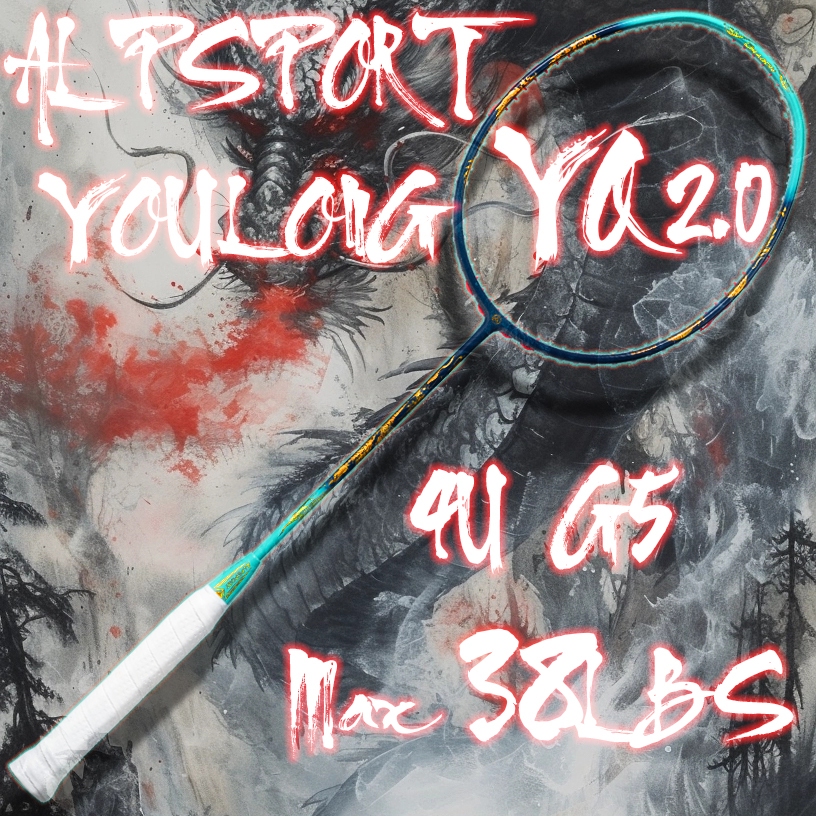 ALP QY2.0 Rồng 4U Căng Max35LBS 16KG Vợt Cầu Lông Original 100% Full Carbon ALPSPORT Rsl Yonex Badmi