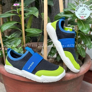 Giày Slipon, giày vải mềm Easy on đen xanh lá siêu êm nhẹ, bền đẹp, thoáng khí cho bé trai bé gái