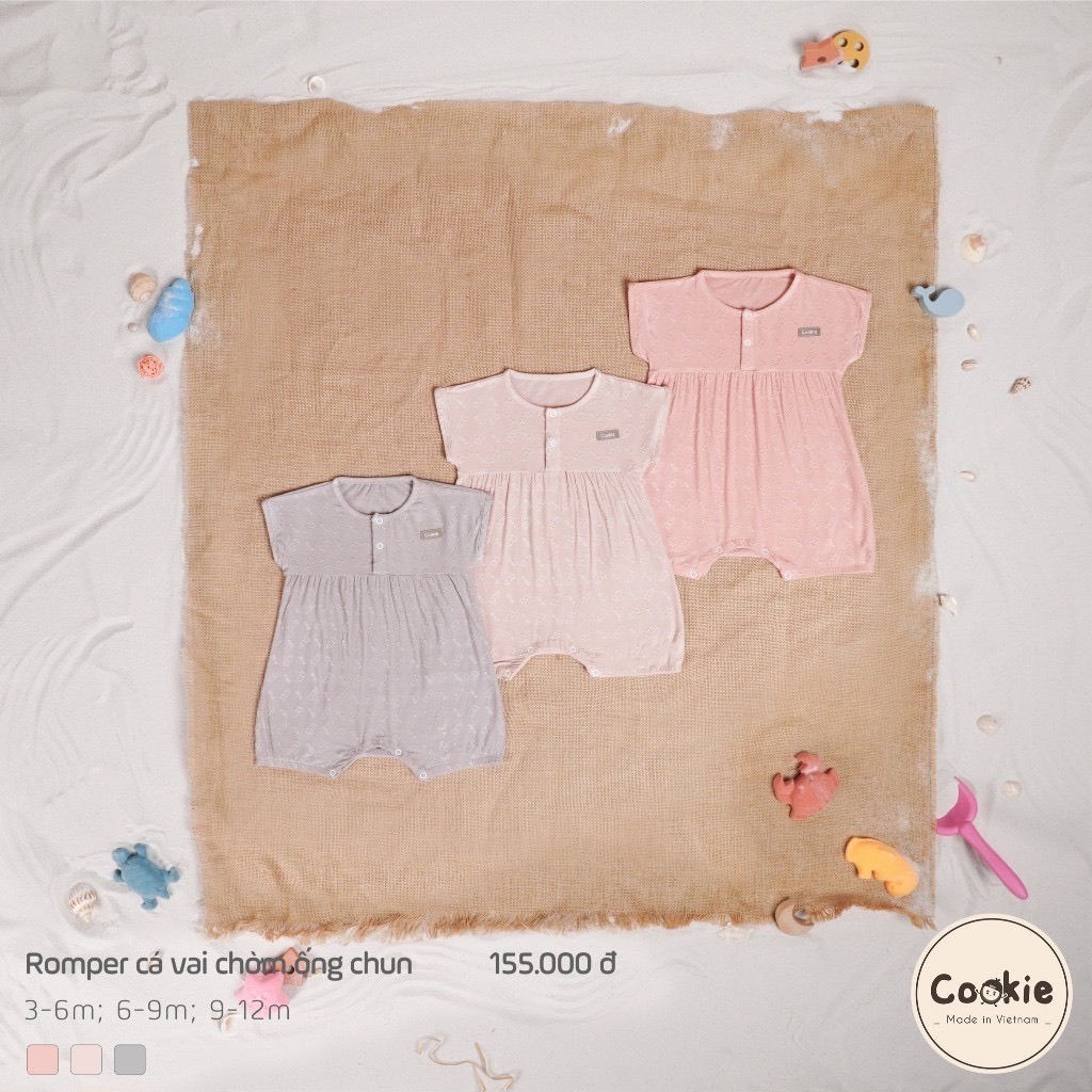 CHÍNH HÃNG - Body Cộc Tay Dáng Babydoll Bèo Cookie Hè 2022