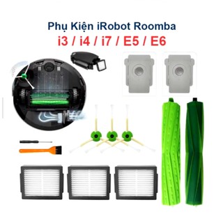 Chổi cạnh, chổi cao su, hepa,túi rác irobot Roomba i7 i3 i4 e5 e6