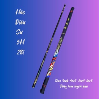 [Chất Lượng] Cần Câu Tay Hắc Điếu Sư 5H, Cần Câu Đài, Cần Câu Đơn