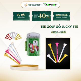Tee golf gỗ lucky tee koviss - chân đỡ bóng golf lt194 | koviss golf chính hãng.