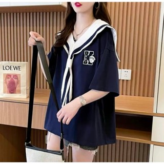  Áo phông nữ kèm khăn chữ K thêu,Ảnh chup thật 