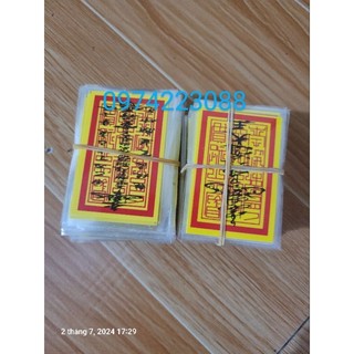 Combo 100 lá bình an _ ấn trần ép plastic để ví ốp