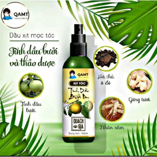 Xịt mọc tóc thảo dược bưởi non nhà Quách Gia 100ml | Xịt kích tóc | Trị gàu | MPSOCNAU