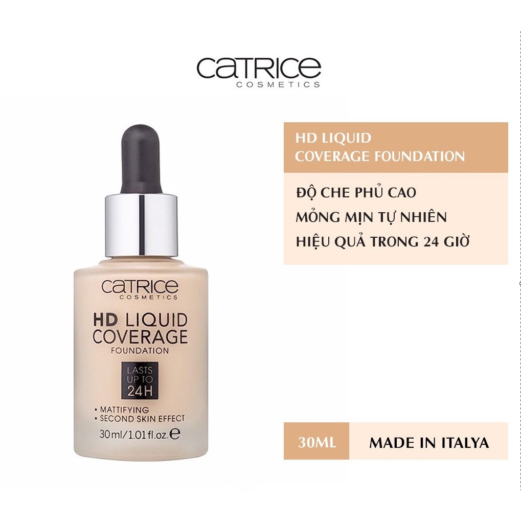 Kem nền Catrice HD Liquid Coverage Foundation che phủ tự nhiên tạo độ mịn màng cho da 30ml (mai_anh) | BigBuy360 - bigbuy360.vn