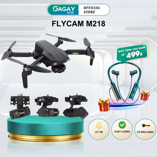 Máy Bay Điều Khiển Từ Xa Flycam M218 Camera Sắc Nét Gimbal Chống Rung 3 Trục GPS Tự Động Quay Về Động Cơ Không Chổi Than
