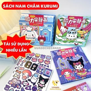 Đồ chơi tranh dán nam châm kuromi và các nhân vật hoạt hình dễ thương sách dán nam châm thủ công cho bé - Anan