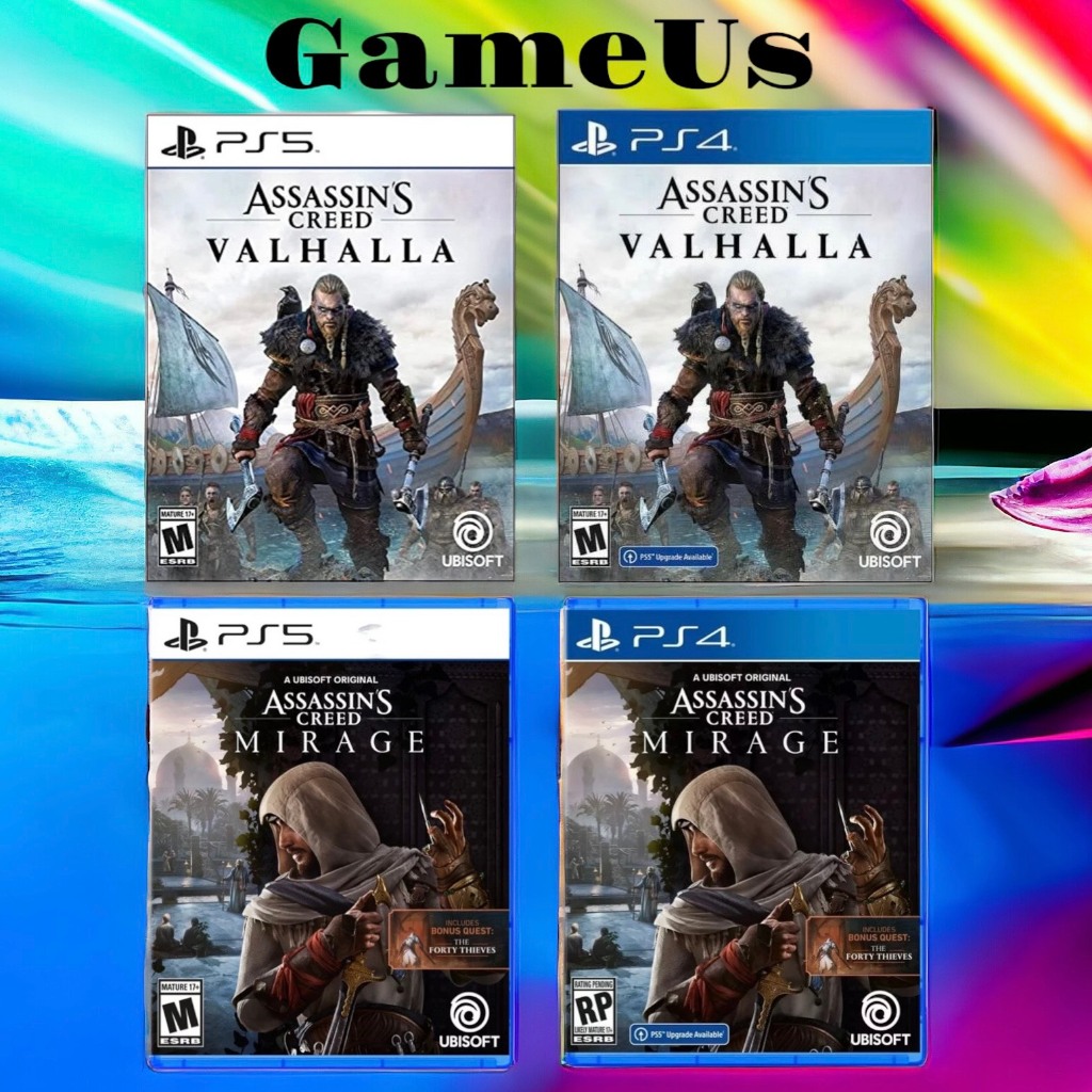 [Mã 156ELHA80K giảm 6% đơn 400K] Đĩa game PS5 / PS4 : Assassin's Creed Valhalla Hệ US