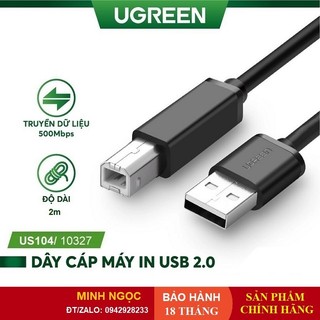 Dây cáp máy in usb 2.0 dài 1,5m đến 5m ugreen 10845 us104 - hàng chính hãng