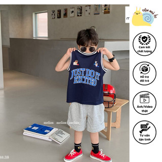 Bộ 91 JUST DO IT nhà Melisa Chất thun cotton siêu mềm mát, thấm hút mồ hôi