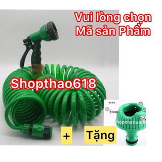 Bộ Dây , vòi tưới cây lò xo đa năng >>>