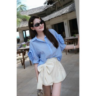 Coshe Quần giả váy, quần phối nơ Bowtie Skirt chất vải bố sang trọng dễ phối đồ phong cách Hàn Quốc 5798