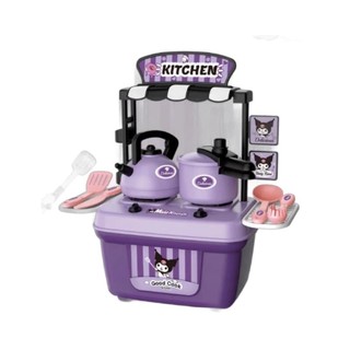Bộ Đồ Chơi Nấu Ăn 6 Món Hộp Tím KUROMI Cho Bé Tập Làm Đầu Bếp
