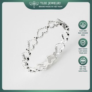 Nhẫn bạc nữ TLEE tim Empty heart mini TLEE JEWELRY A0240