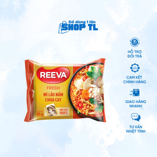 Thùng 30 gói mì Reeva lẩu nấm chua cay 85g