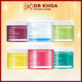 Bông tẩy da chết neogen dermalogy toner pad aha lha pha dr khoa sản phẩm chính hãng
