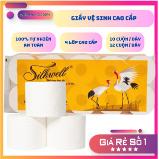 Giấy vệ sinh cao cấp 4 lớp Silkwell
