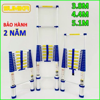 Thang nhôm rút đơn xếp gọn sumika skb320,skb380,skb440,skb510 bảo hành 2 năm, thang thợ điện
