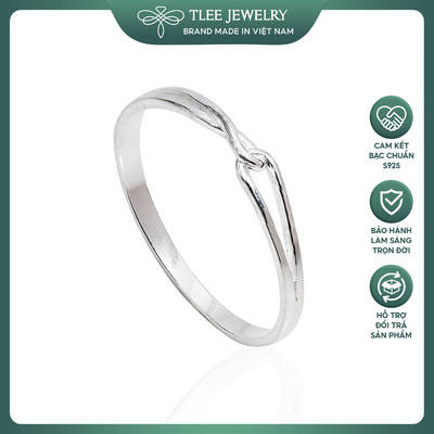 Nhẫn bạc nữ TLEE hình khối móc nối basic cá tính TLEE JEWELRY A0173