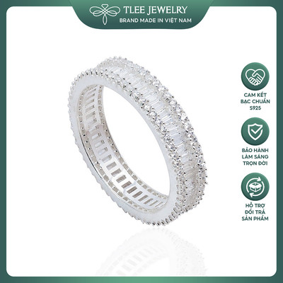 Nhẫn bạc nữ TLEE nạm mini kết cao cấp TLEE JEWELRY A0172