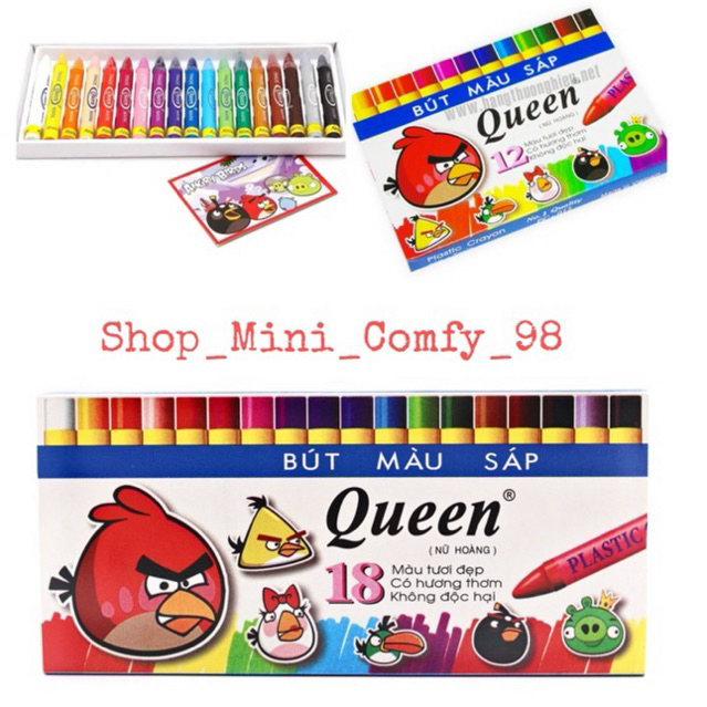 Hộp sáp màu QUEEN (18 màu /12 màu)