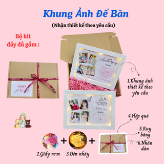 [Hỏa Tốc] Khung ảnh thiết kế để bàn làm quà tặng sinh nhật, quà tặng người yêu kỉ niệm tình yêu
