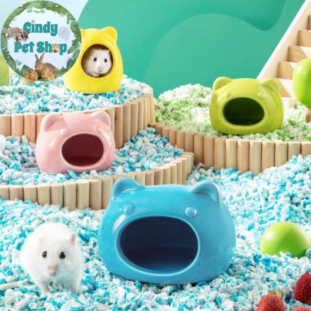 Nhà ngủ sứ cho Hamster 9x7x7cm