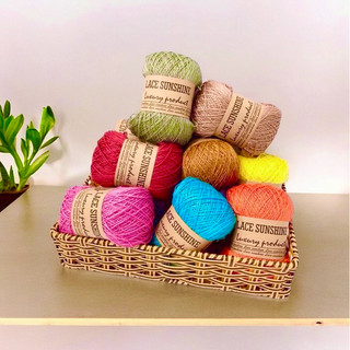 Sợi Lace Sunshine trơn 6 sợi 1mm (L6S)