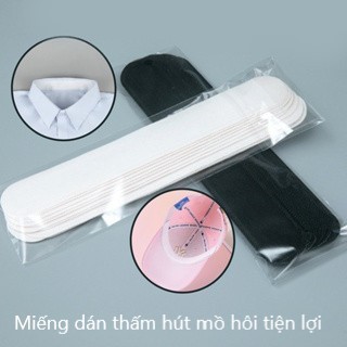 Combo 5 Miếng dán cổ áo, vành nón thấm hút mồ hôi, chống bẩn