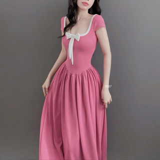 ĐẦM ĐAN LƯNG MAXI CÓ MÚT NƠ XINH CÓ BIGSIZE