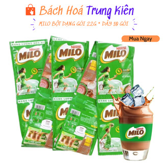 Milo bột dạng gói 22g x dây 10 gói
