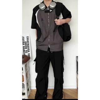 Sơ mi form rộng phối màu cá tính, áo unisex