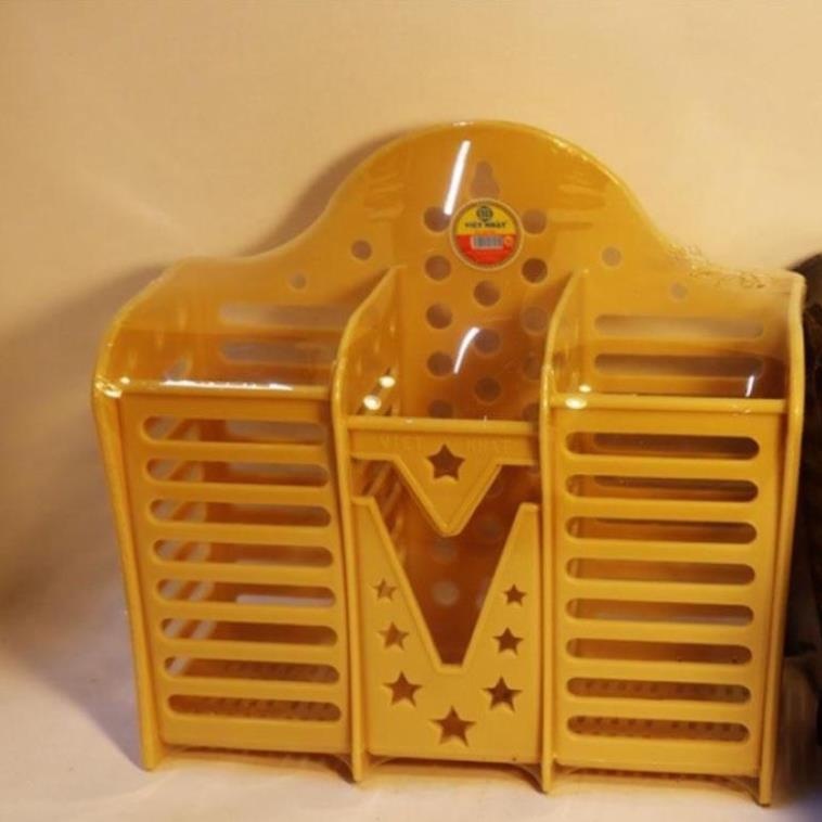 Ống Đựng Đũa Nhựa 3 Ngăn TD SHOP