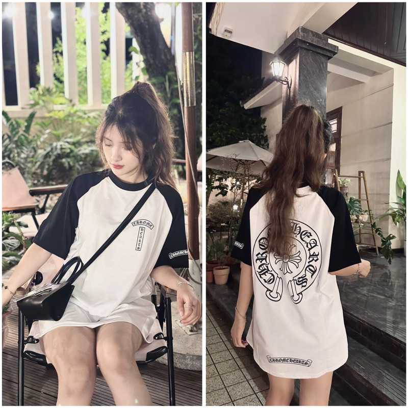 [PHÔNG MỚI NHATLEONLINESHOP] Áo Chom phối tay in 2 mặt